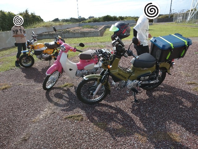 左: Mockey 125 中: Super CUB 110 右: Cross CUB 110